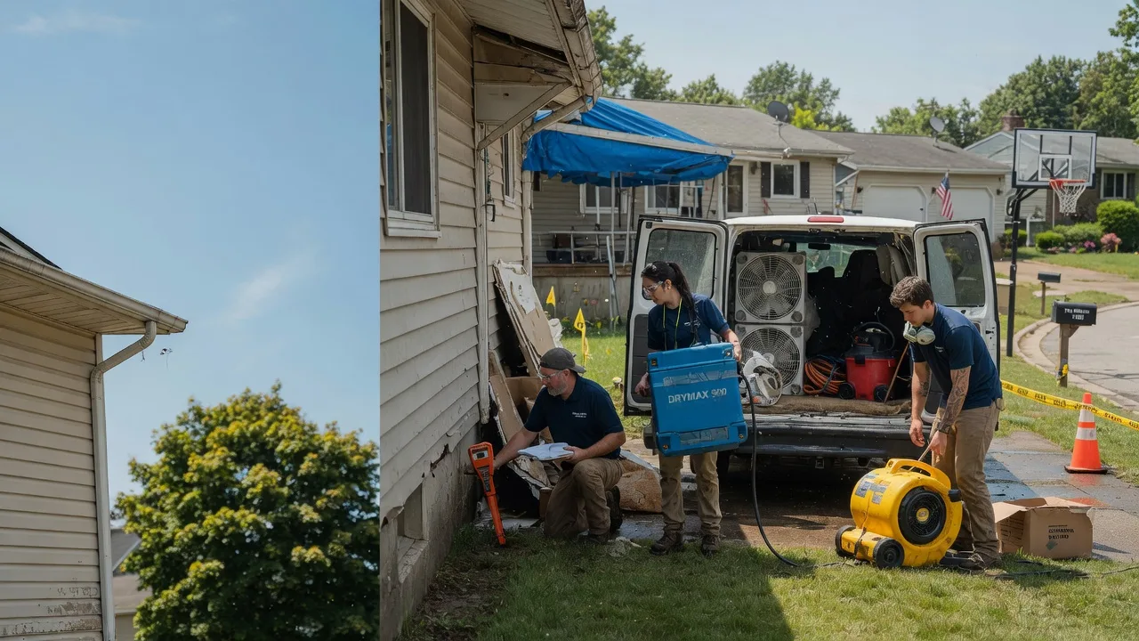 Ceiling Leak Cleanup in Oostburg, WI near me